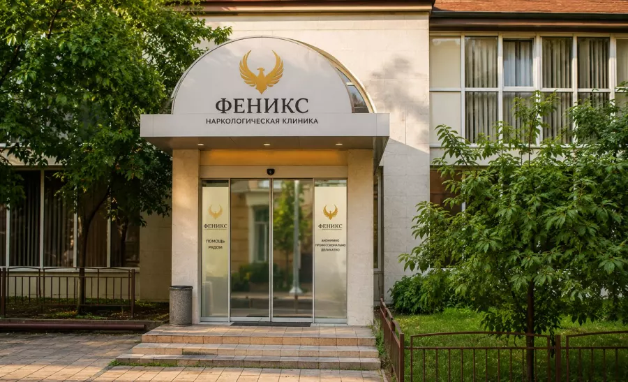 Вход в наркологическую клинику «Феникс» в Ленске
